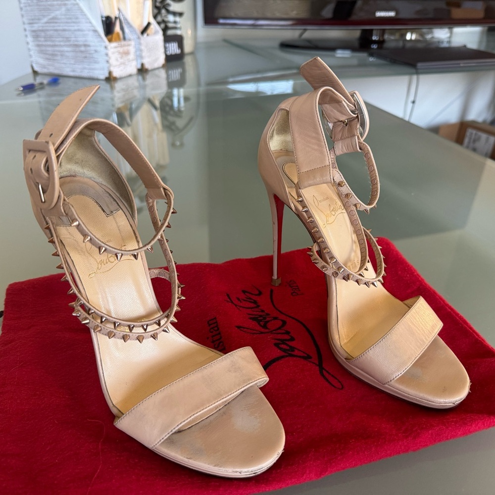 Stunning Christian Louboutin studded heels!